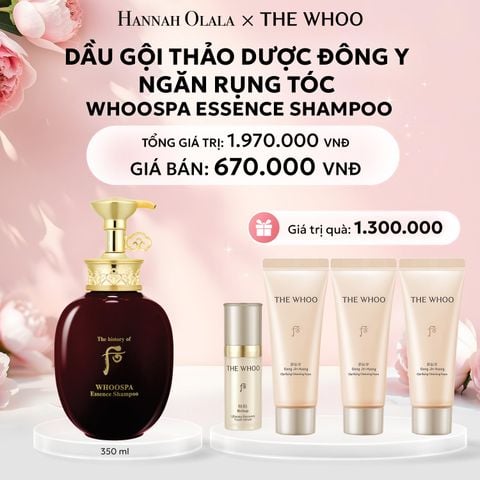  E246: DEAL 19: DẦU GỘI THẢO DƯỢC ĐÔNG Y NGĂN RỤNG TÓC THE HISTORY OF WHOO WHOOSPA ESSENCE SHAMPOO 350ML - [GIAO HÀNG TỪ 03/10] 