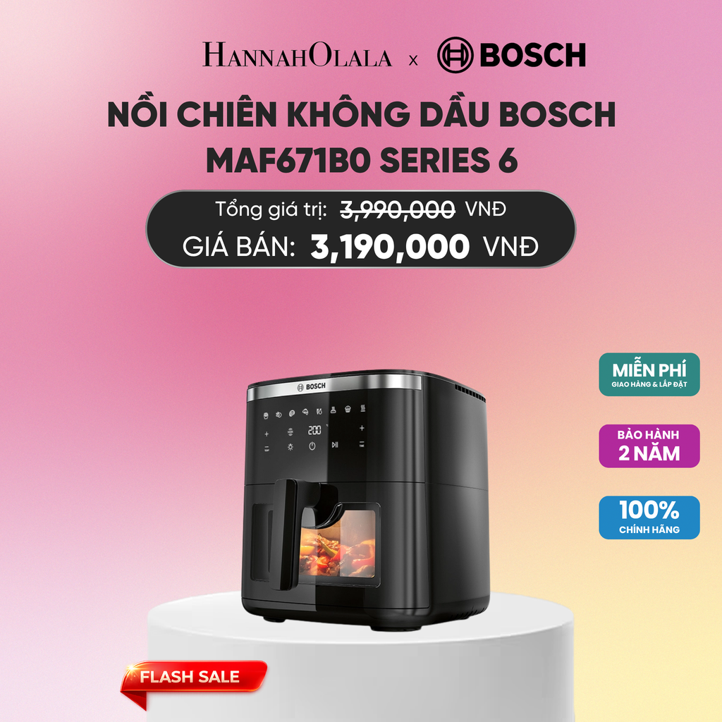 NỒI CHIÊN KHÔNG DẦU BOSCH MAF671B0 SERIES 6_A2041 