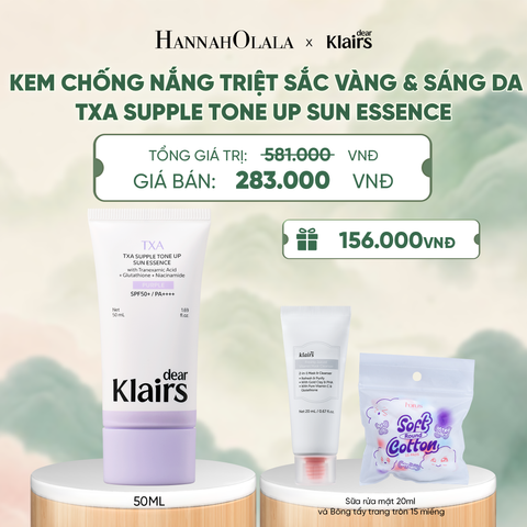  DEAR KLAIRS KEM CHỐNG NẮNG TXA SUPPLE TONE UP SUN ESSENCE SPF50+ PA++++ 50 ML (IP04) - A1455 