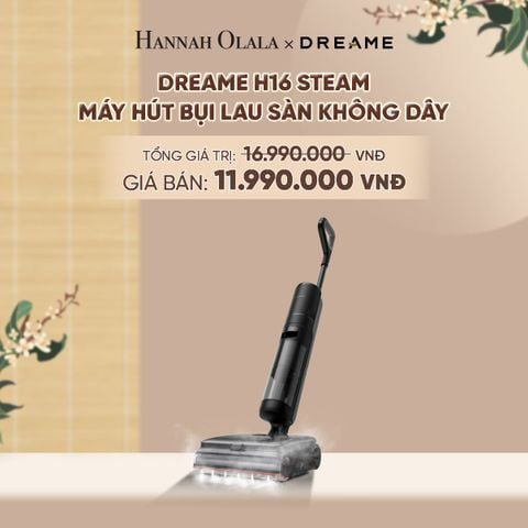  DREAME H16 STEAM MÁY HÚT BỤI LAU SÀN KHÔNG DÂY - LAU SÀN HƠI NƯỚC 200℃ - BH 24 THÁNG - A1177 