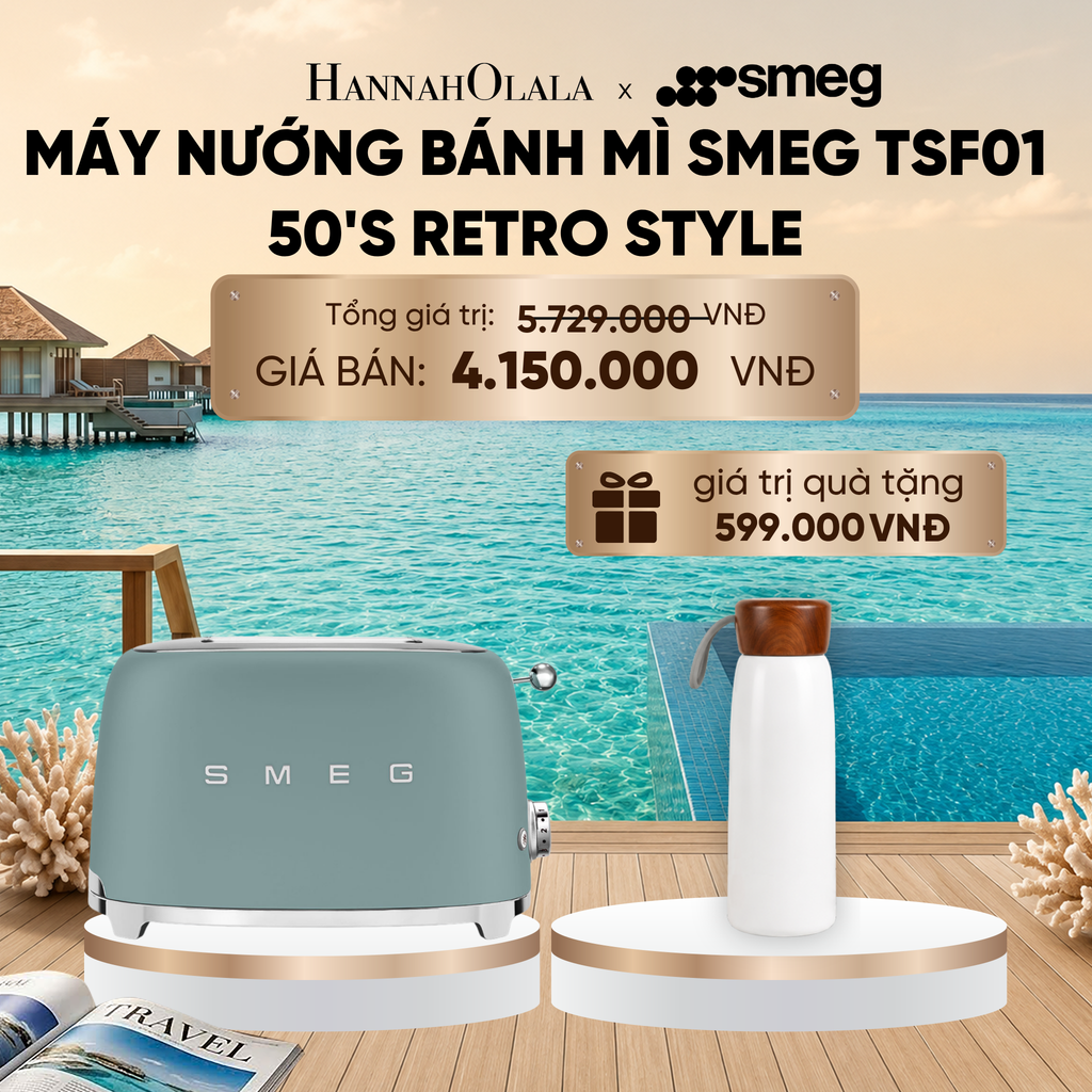  MÁY NƯỚNG BÁNH MÌ SMEG 50'S RETRO STYLE_ D1937 