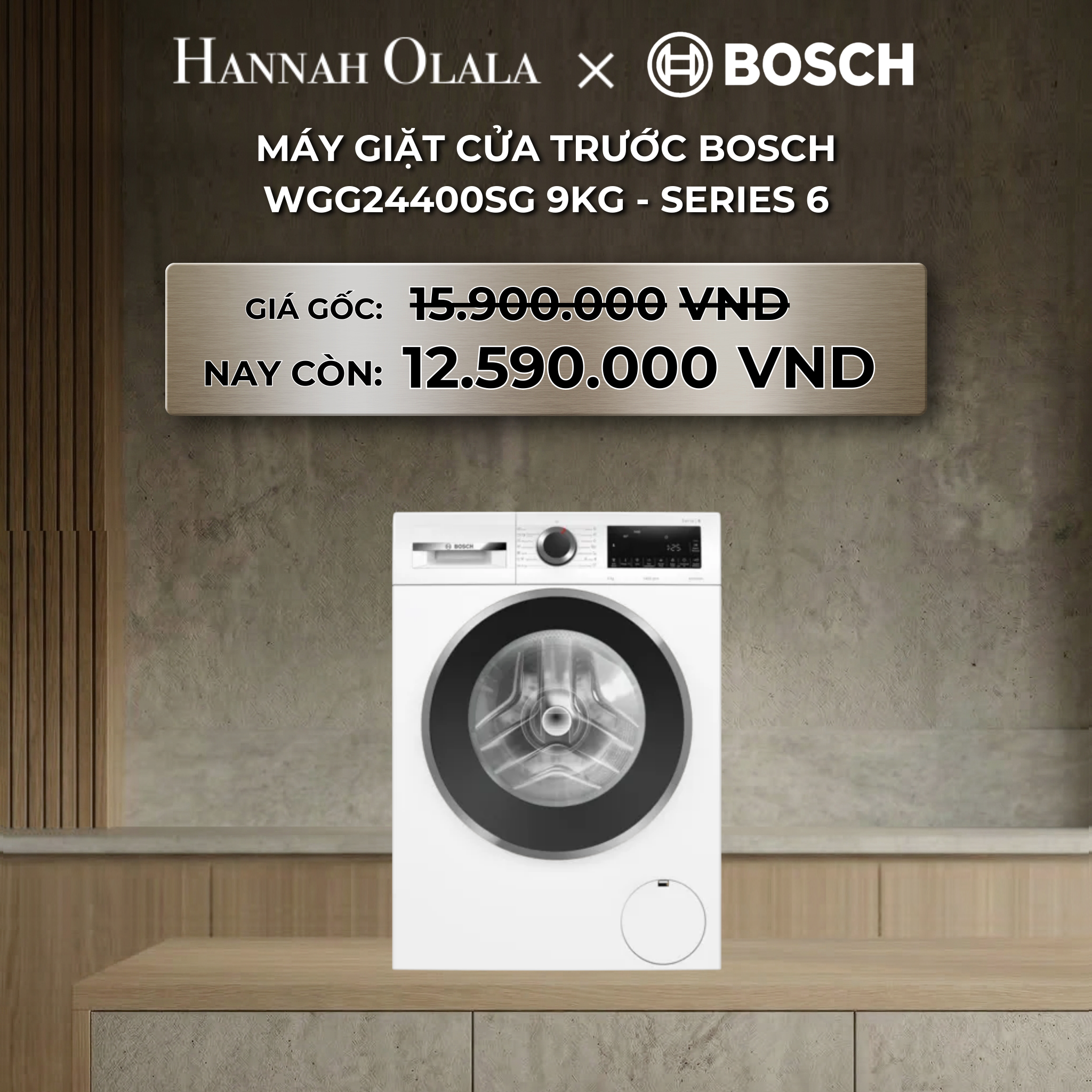 Máy Giặt Bosch WGG24400SG 9kg