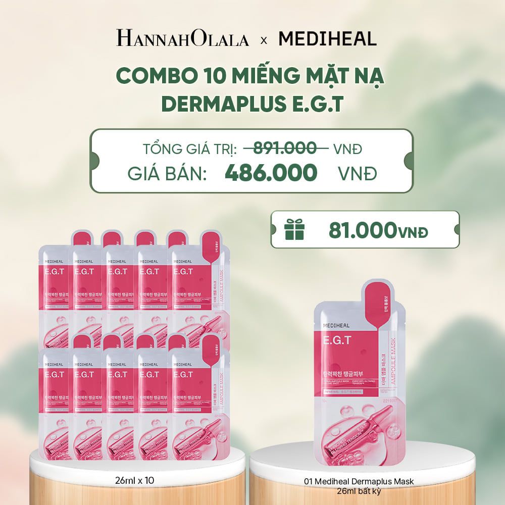  MEDIHEAL MẶT NẠ DERMA AMPOULE MASK 26ML (COMBO 10 MIẾNG) BẤT KỲ - A1475 