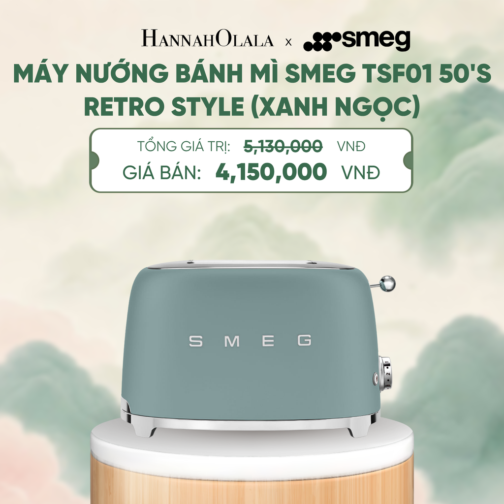  MÁY NƯỚNG BÁNH MÌ SMEG TSF01 50'S RETRO STYLE - A1857 