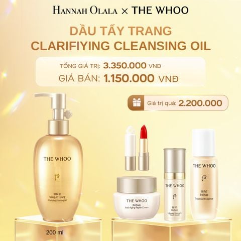  C675_DEAL 19: DẦU TẨY TRANG THE WHOO GONG JIN HYANG CLARIFIYING CLEANSING OIL 200ML 