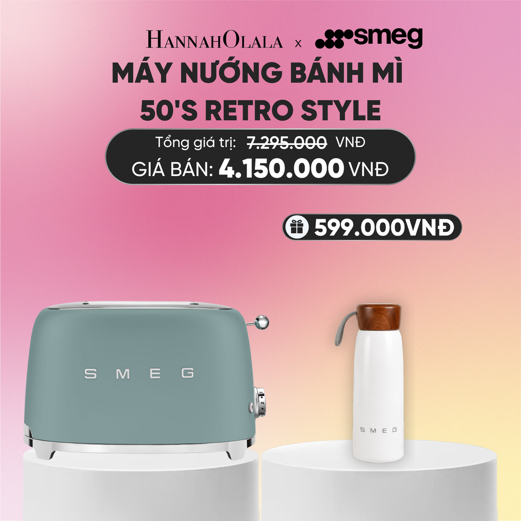  MÁY NƯỚNG BÁNH MÌ SMEG 50'S RETRO STYLE 
