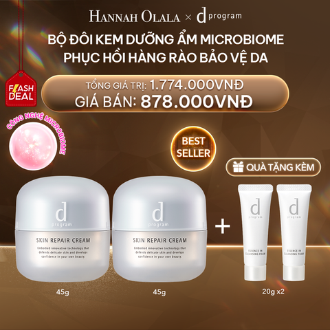  DEAL 3: [FLASHSALE] BỘ ĐÔI KEM DƯỠNG ẨM VÀ PHỤC HỒI DA D PROGRAM SKIN REPAIR CREAM 45G 