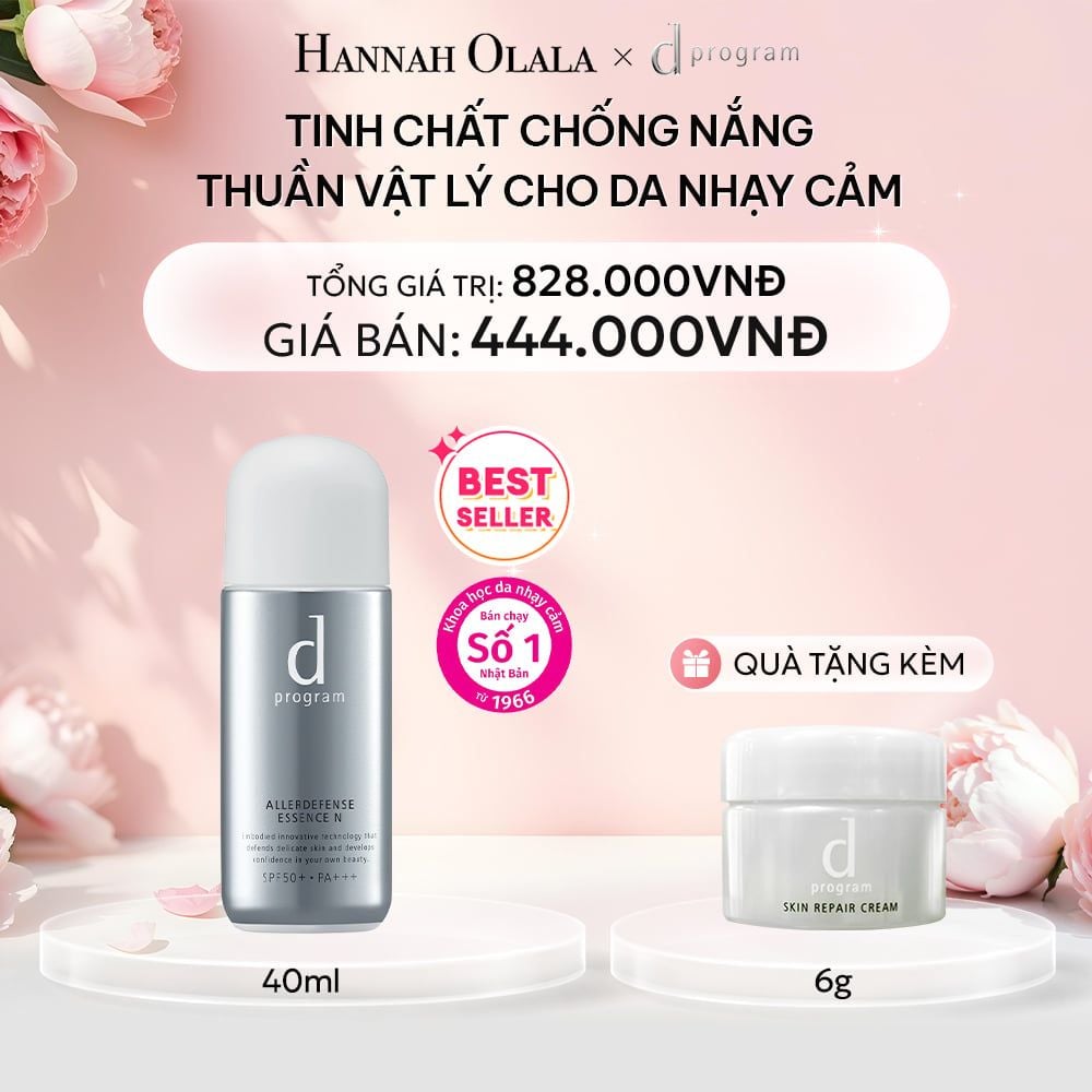  E358: DEAL 4: (01.10 - 04.10) TINH CHẤT CHỐNG NẮNG KIỀM DẦU AN TOÀN CHO DA NHẠY CẢM D PROGRAM ALLERDEFENSE ESSENSE 40ML 