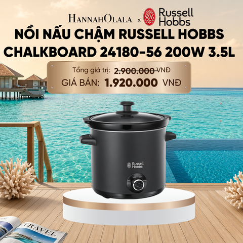  NỒI NẤU CHẬM RUSSELL HOBBS CHALKBOARD 24180-56 200W 3.5L MÀU ĐEN NHÁM_ D1431 
