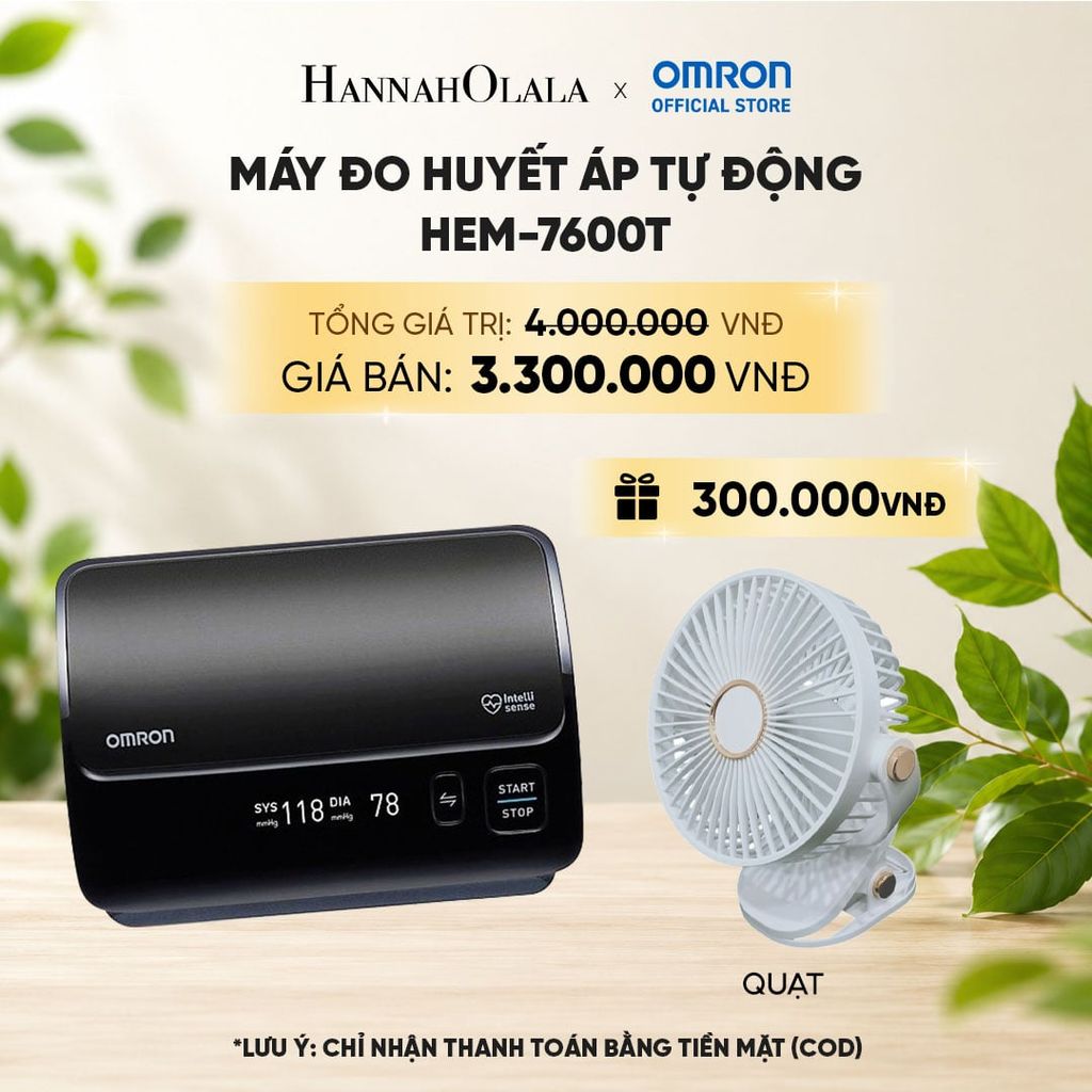  MÁY ĐO HUYẾT ÁP TỰ ĐỘNG OMRON HEM-7600T 