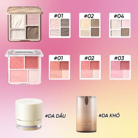  BẢNG TẠO KHỐI BẮT SÁNG 4 Ô + BẢNG MÁ HỒNG 4 Ô + KEM LÓT_A1375 