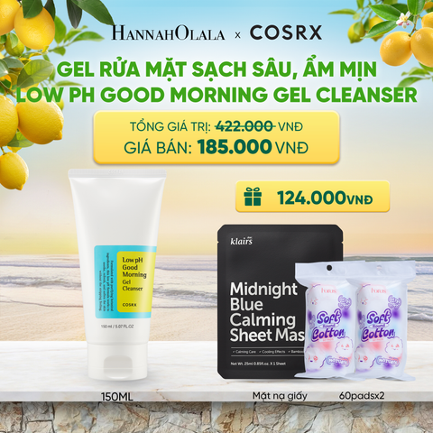  COSRX SỮA RỬA MẶT LOW PH GOOD MORNING GEL CLEANSER 150ML - A355 