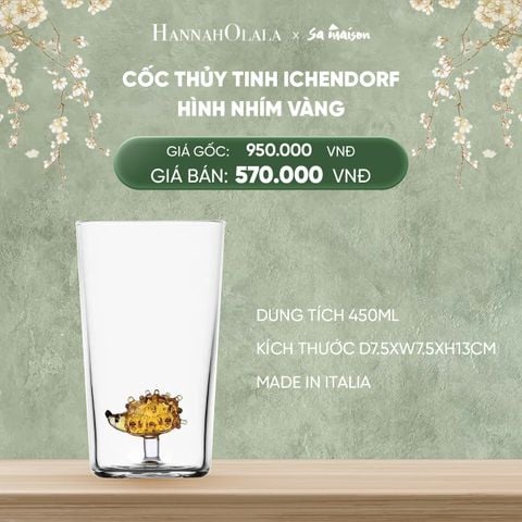  DEAL 7: CỐC THỦY TINH ICHENDORF TRANG TRÍ HÌNH 