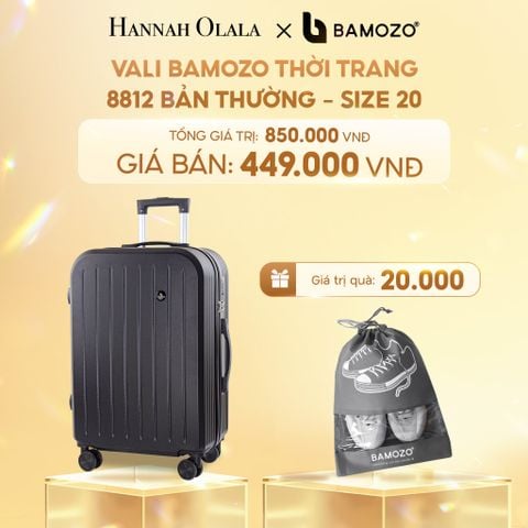  C278_DEAL 4: VALI BAMOZO 8812 BẢN THƯỜNG (TẶNG 2 TÚI ĐỰNG GIÀY) 