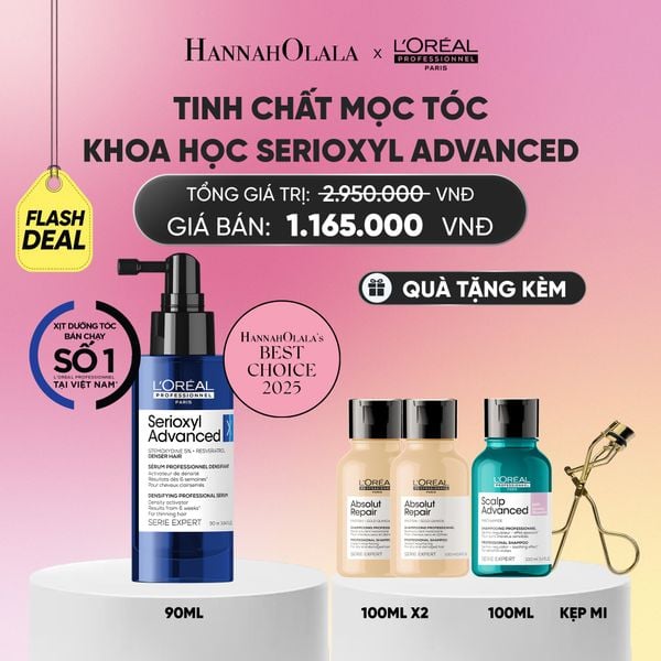 TINH CHẤT HỖ TRỢ XỊT MỌC TÓC L'OREAL PROFESSIONNEL SERIOXYL ADVANCED 90ML - FLASH DEAL_A1212 