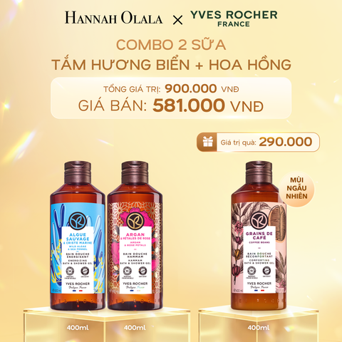  DEAL 1: COMBO 2 SỮA TẮM HƯƠNG BIỂN + HOA HỒNG 