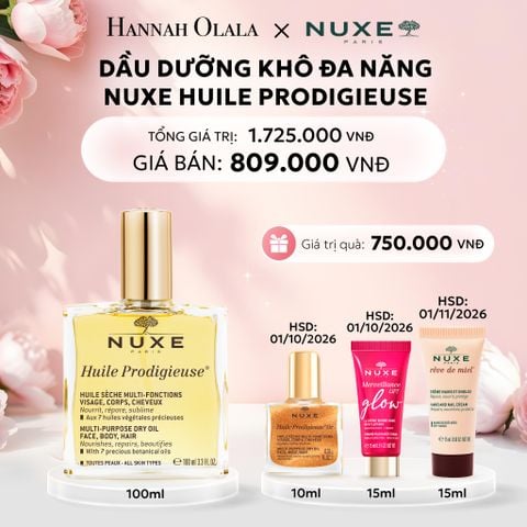 E607: DEAL 1: DẦU DƯỠNG KHÔ ĐA NĂNG NUXE HUILE PRODIGIEUSE MULTI-PURPOSE DRY OIL 100ML (CHỌN HƯƠNG) - [GIAO HÀNG TỪ 03/10] 