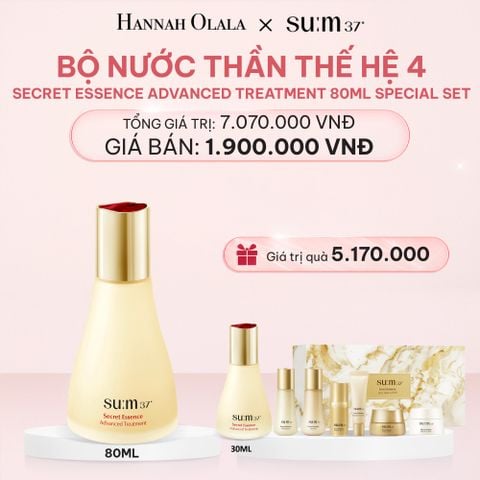  E214_DEAL 18: BỘ NƯỚC THẦN THẾ HỆ 4 SU:M37º SECRET ESSENCE ADVANCED TREATMENT 80ML SPECIAL SET 