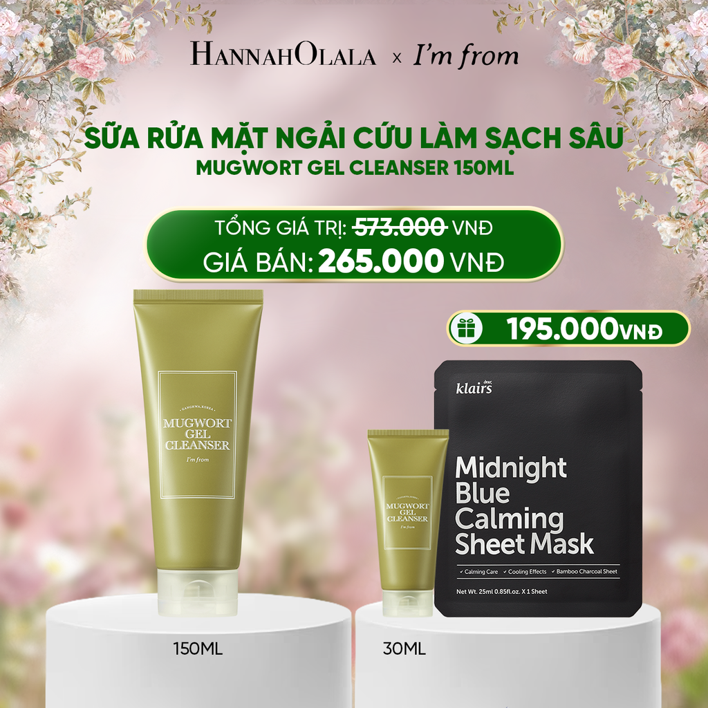  DEAL 1 : I'M FROM SỮA RỬA MẶT MUGWORT GEL CLEANSER 150ML 