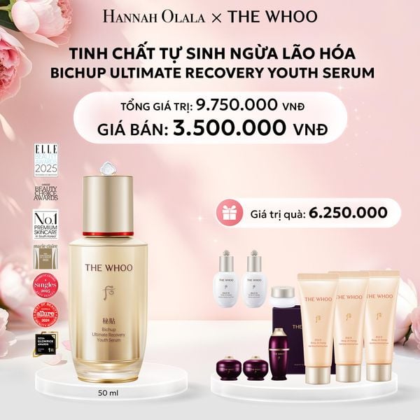  E802: DEAL 1: TINH CHẤT TỰ SINH NGỪA LÃO HÓA THẾ HỆ THỨ 4 THE WHOO BICHUP ULTIMATE RECOVERY YOUTH SERUM 50ML - [GIAO HÀNG TỪ 03/10] 