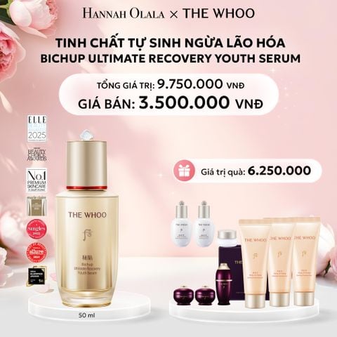  E802: DEAL 1: TINH CHẤT TỰ SINH NGỪA LÃO HÓA THẾ HỆ THỨ 4 THE WHOO BICHUP ULTIMATE RECOVERY YOUTH SERUM 50ML - [GIAO HÀNG TỪ 03/10] 