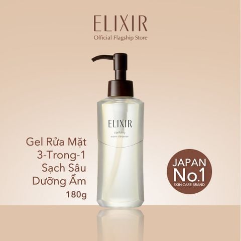  DEAL 15: GEL RỬA MẶT SẠCH SÂU, DƯỠNG ẨM ELIXIR CLARIFYING WARM CLEANSER 