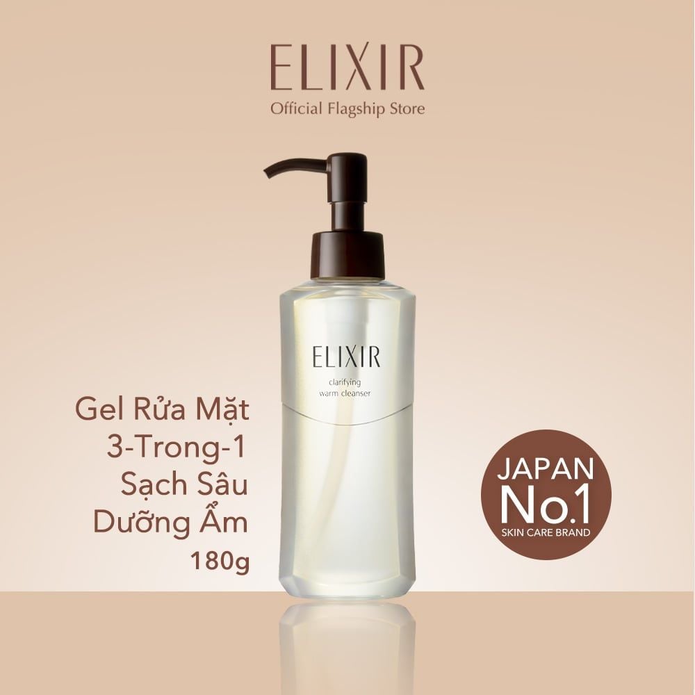  DEAL 15: GEL RỬA MẶT SẠCH SÂU, DƯỠNG ẨM ELIXIR CLARIFYING WARM CLEANSER 