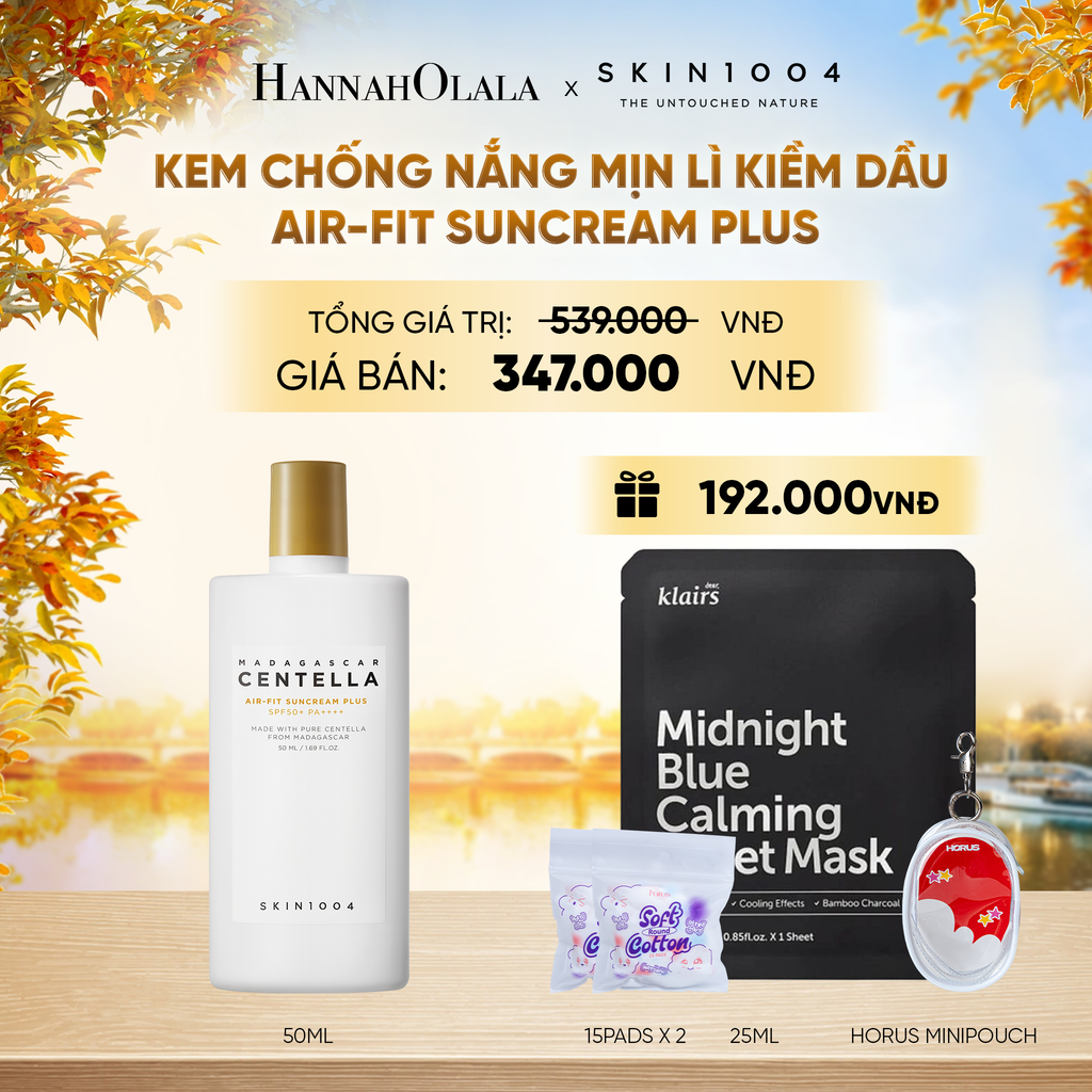  SKIN1004 KEM CHỐNG NẮNG MADAGASCAR CENTELLA AIR-FIT SUNCREAM PLUS 50ML - E466 