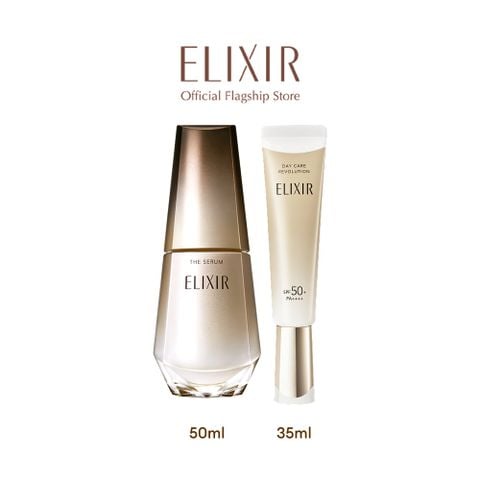  A52_DEAL 7: COMBO SERUM KÍCH HOẠT TRẺ HÓA LÀN DA EIS THE SERUM AA 50ML & SỮA CHỐNG NẮNG PHỤC HỒI COLLAGEN TỪ CẤP ĐỘ TẾ BÀO ELIXIR THE SERUM 50ML + DAY CARE 35ML 