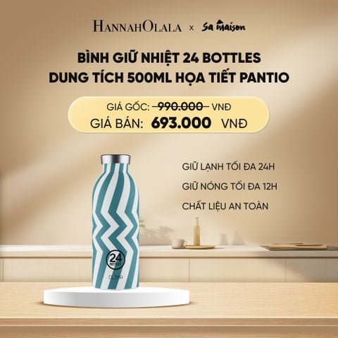  DEAL 1: BÌNH GIỮ NHIỆT 24 BOTTLES DUNG TÍCH 500ML HỌA TIẾT 