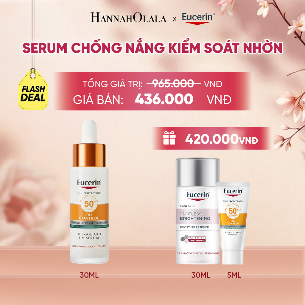  FD SERUM CHỐNG NẮNG KIỂM SOÁT DẦU EUCERIN OIL CONTROL ULTRA-LIGHT UV DAILY SERUM SPF50+ PA++++ 30ML - A390 