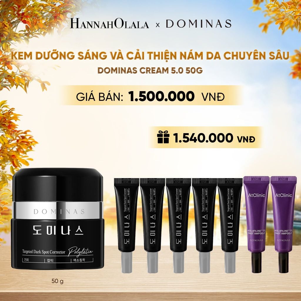  KEM DƯỠNG SÁNG VÀ CẢI THIỆN NÁM DA CHUYÊN SÂU DOMINAS CREAM 5.0 50G - E2192 