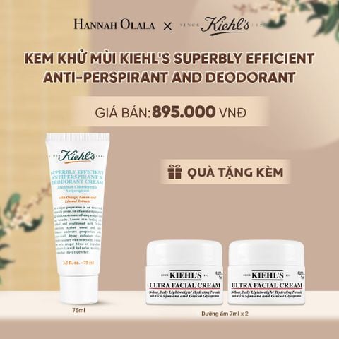  KEM KHỬ MÙI KIEHL'S GIÚP TIẾT CHẾ MỒ HÔI VÀ MÙI CƠ THỂ KIEHL'S SUPERBLY EFFICIENT ANTI-PERSPIRANT AND DEODORANT 