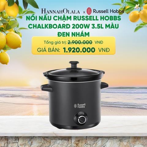  NỒI NẤU CHẬM RUSSELL HOBBS CHALKBOARD 24180-56 200W 3.5L MÀU ĐEN NHÁM - A2634 