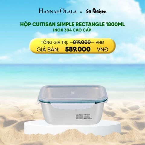  DEAL 4: HỘP INOX CAO CẤP CUITISAN SIMPLE RECTANGLE 