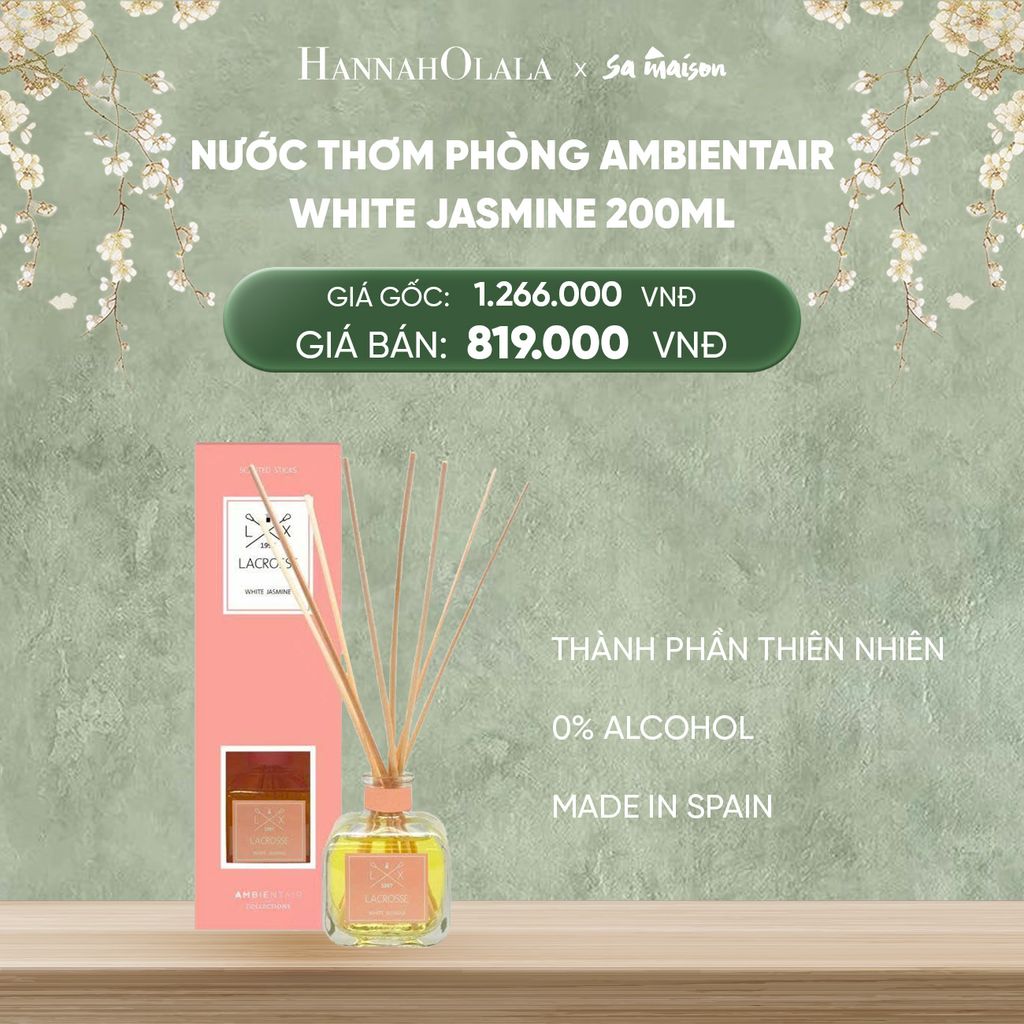  DEAL 3: NƯỚC THƠM PHÒNG KHUẾCH TÁN AMBIENTAIR, DUNG TÍCH 200ML 