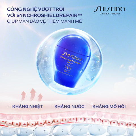  DEAL 3: SỮA CHỐNG NẮNG DƯỠNG DA SHISEIDO GSC PERFECT SUN PROTECTOR LOTION SPF50+ 50ML 