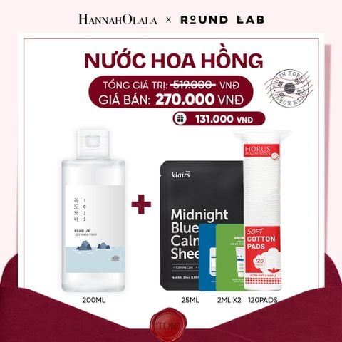  NƯỚC HOA HỒNG ROUND LAB 1025 DOKDO TONER 200ML BỔ SUNG ĐỘ ẨM LÀM DỊU DA_M6 