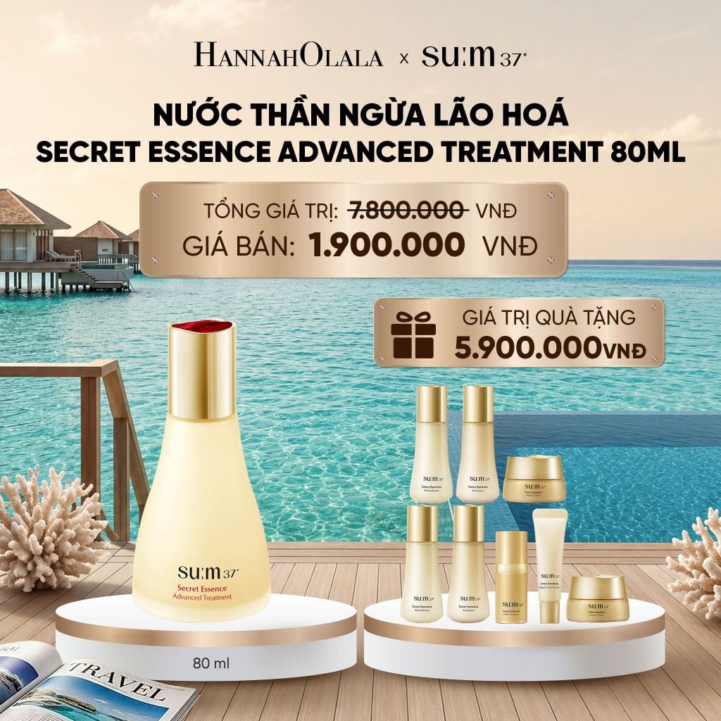  NƯỚC THẦN NGỪA LÃO HOÁ THẾ HỆ 4 SU:M37º SECRET ESSENCE ADVANCED TREATMENT 80ML_ D311 