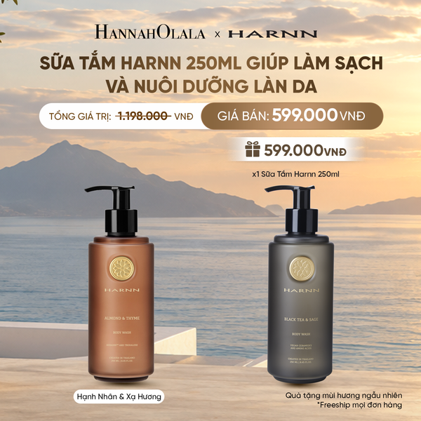  SỮA TẮM HARNN 250ML GIÚP LÀM SẠCH VÀ NUÔI DƯỠNG LÀN DA 
