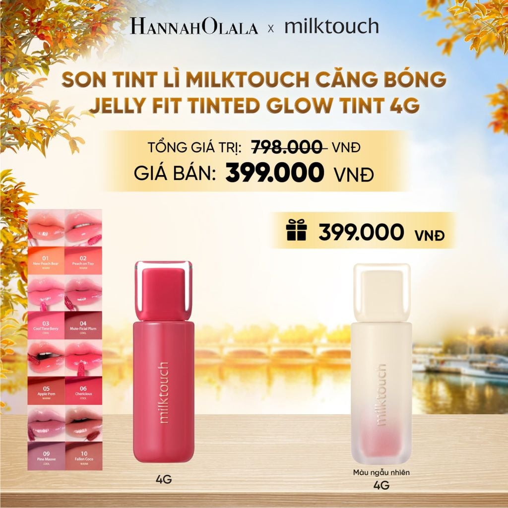  SON MILK TOUCH JELLY FIT TINTED GLOW TINT (MUA 1 TẶNG 1) - DEAL 9 - E1831 