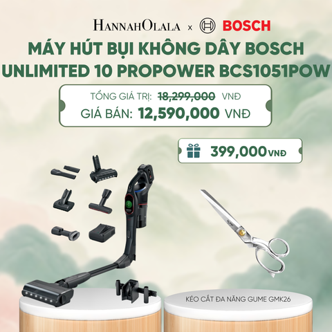  MÁY HÚT BỤI KHÔNG DÂY BOSCH UNLIMITED 10 PROPOWER BCS1051POW - MÀU ĐEN - A1824 