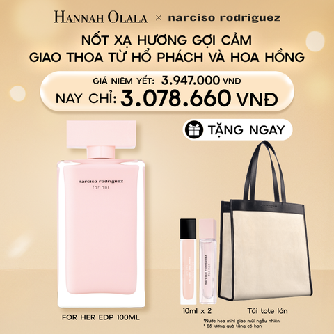  DEAL 3: NƯỚC HOA NỮ NARCISO RODRIGUEZ FOR HER EAU DE PARFUM 100ML 