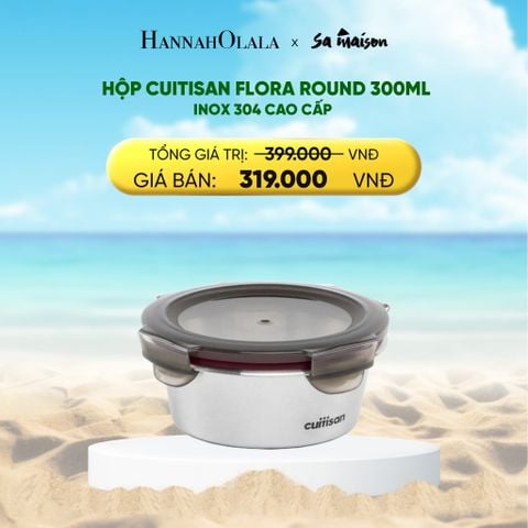  DEAL 1: HỘP INOX 304 CAO CẤP CUITISAN FLORA ROUND 