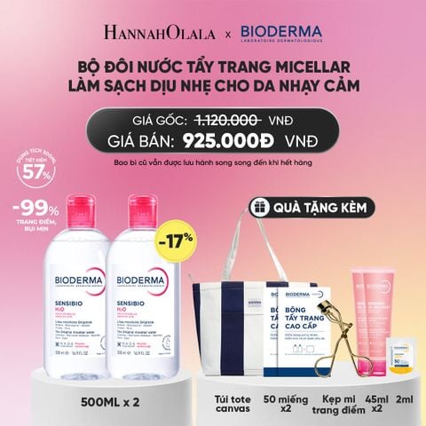  BỘ ĐÔI NƯỚC TẨY TRANG MICELLAR LÀM SẠCH DỊU NHẸ CHO DA NHẠY CẢM_A2088 