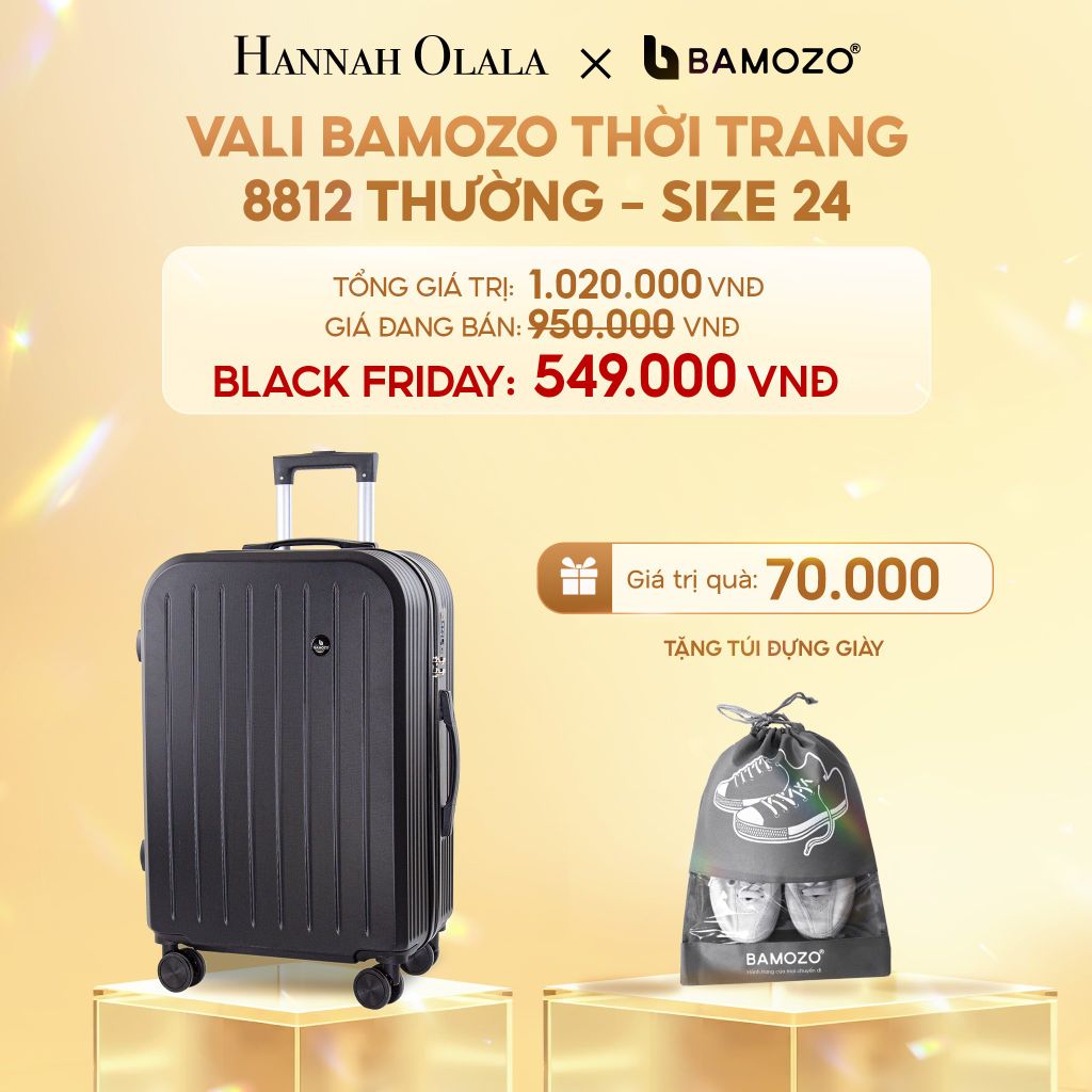  DEAL 6: VALI BAMOZO 8812 BẢN THƯỜNG (TẶNG TÚI ĐỰNG GIÀY) 