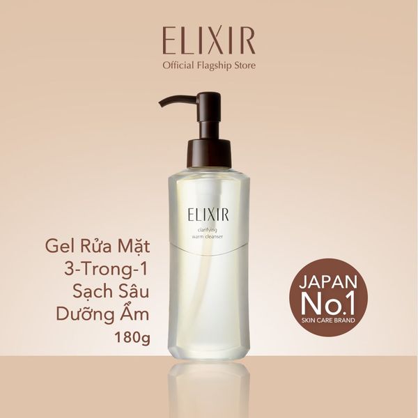  C119_DEAL 18: GEL RỬA MẶT SẠCH SÂU, DƯỠNG ẨM ELIXIR CLARIFYING WARM CLEANSER 