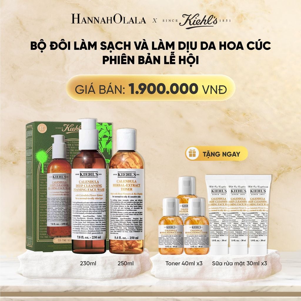  DEAL 10: [PHIÊN BẢN LỄ HỘI 2025] BỘ ĐÔI SỮA RỬA MẶT HOA CÚC 230ML & TONER 250ML 