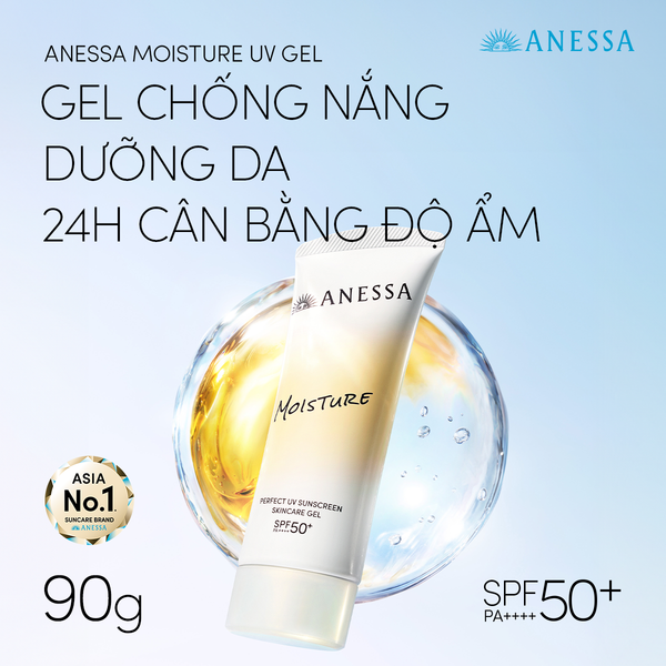  E1587_DEAL 13: [PHIÊN BẢN MỚI] GEL CHỐNG NẮNG DƯỠNG DA 24H CÂN BẰNG ĐỘ ẨM ANESSA MOISTURE UV GEL SPF50+ PA++++ 90G 