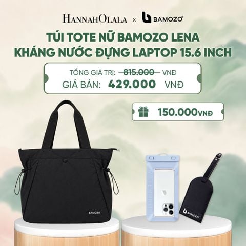  TÚI TOTE NỮ BAMOZO LENA KHÁNG NƯỚC ĐỰNG LAPTOP 15.6 INCH, TÚI ĐI LÀM CÔNG SỞ THỜI TRANG CAO CẤP (TAG THẺ DA CHỐNG THẤT LẠC + TÚI ĐỰNG ĐIỆN THOẠI CHỐNG NƯỚC) - A740 